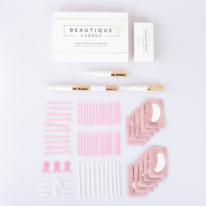 Réveillez-vous ! Kit de rehaussement de cils et de stratification des sourcils à la kératine