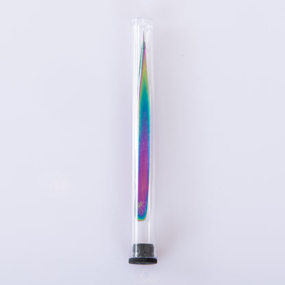 Pince à épiler droite arc-en-ciel